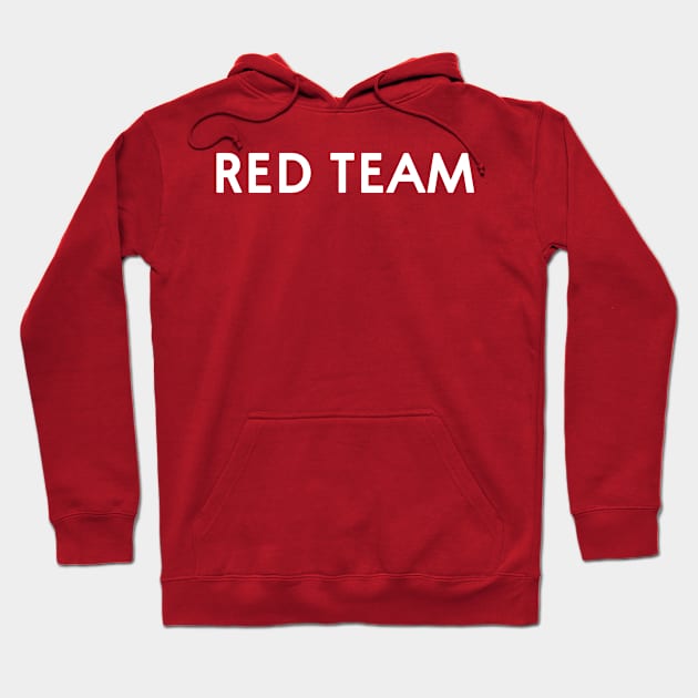 red team Hoodie by DeekayGrafx